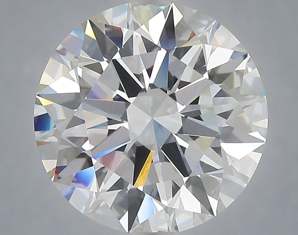 5.08 Carat Round Shaped, Ideal Cut, F Color, VVS2 Clarity, IGI Certified Lab Grown Diamond