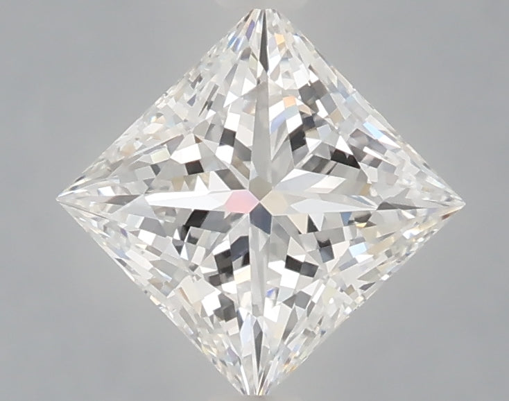 1.53 Carat Princess Shaped, Ideal Cut, E Color, VVS2 Clarity, IGI Certified Lab Grown Diamond