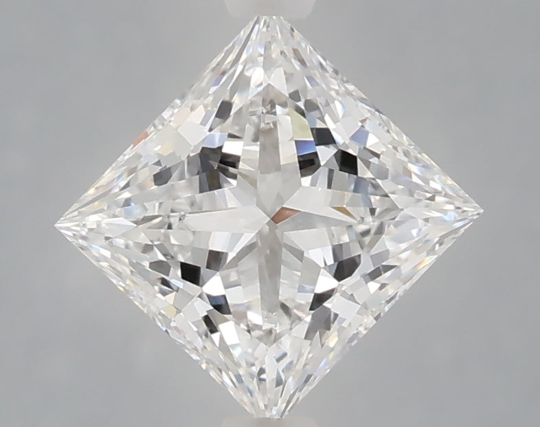 1.60 Carat Princess Shaped, Excellent Cut, D Color, VVS2 Clarity, IGI Certified Lab Grown Diamond
