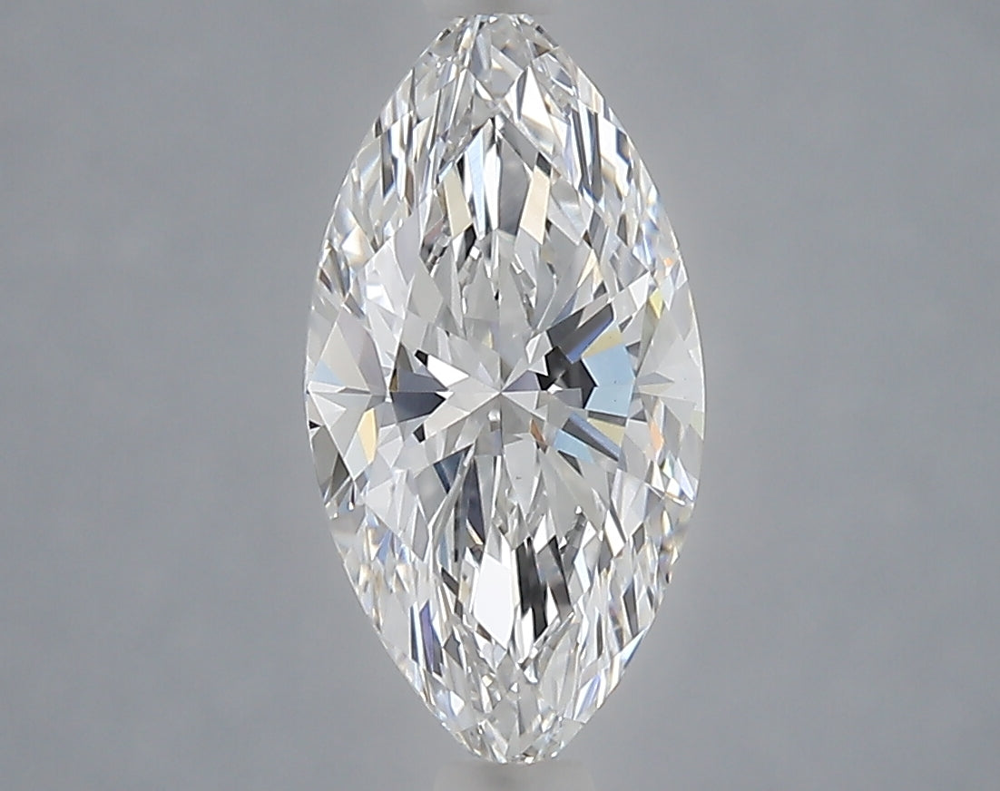1.59 Carat Marquise Shaped, Ideal Cut, D Color, VVS2 Clarity, IGI Certified Lab Grown Diamond