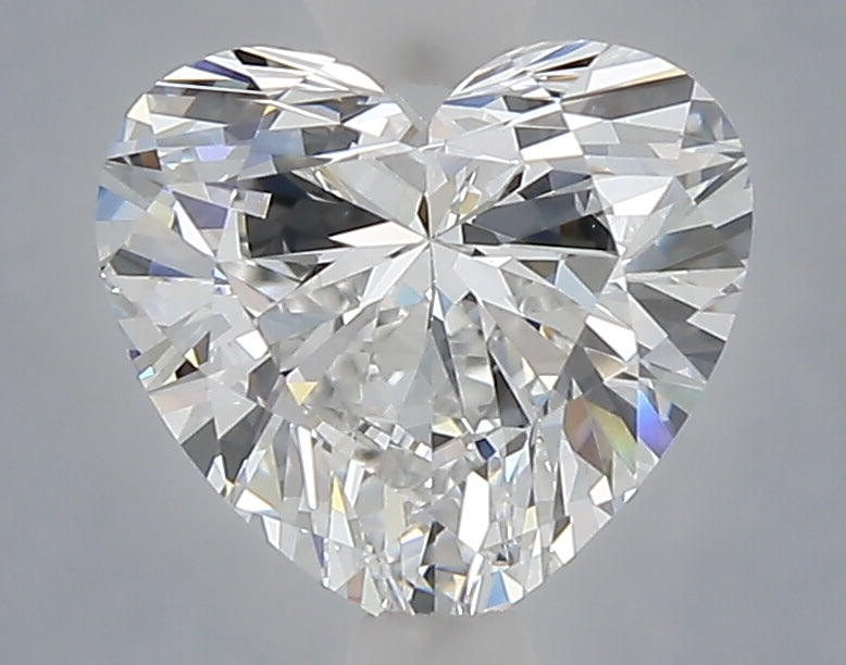 1.59 Carat Heart Shaped, Ideal Cut, E Color, VVS2 Clarity, IGI Certified Lab Grown Diamond