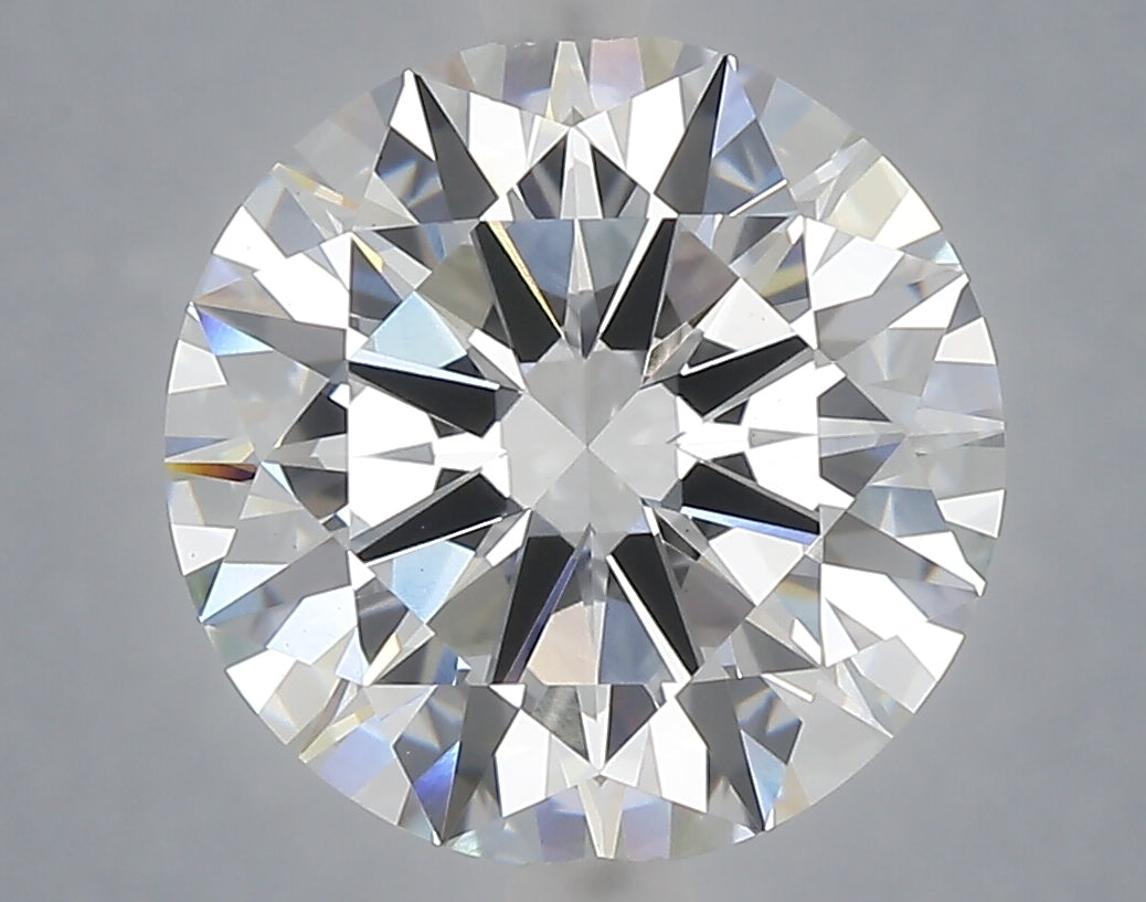 5.06 Carat Round Shaped, Excellent Cut, F Color, VS1 Clarity, IGI Certified Lab Grown Diamond