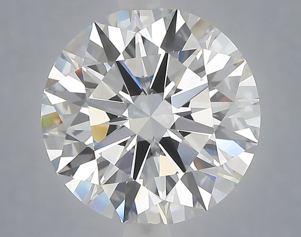 5.02 Carat Round Shaped, Excellent Cut, F Color, VS1 Clarity, IGI Certified Lab Grown Diamond