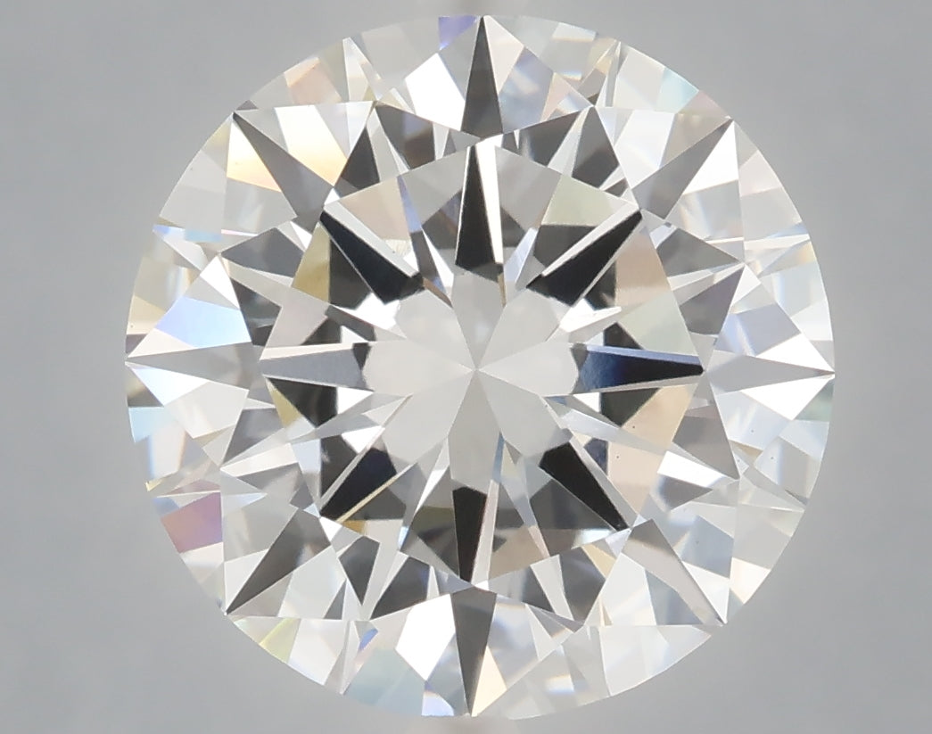 6.07 Carat Round Shaped, Excellent Cut, F Color, VS1 Clarity, IGI Certified Lab Grown Diamond