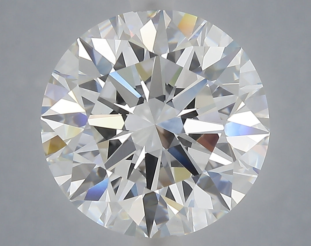 6.00 Carat Round Shaped, Excellent Cut, E Color, VVS2 Clarity, IGI Certified Lab Grown Diamond