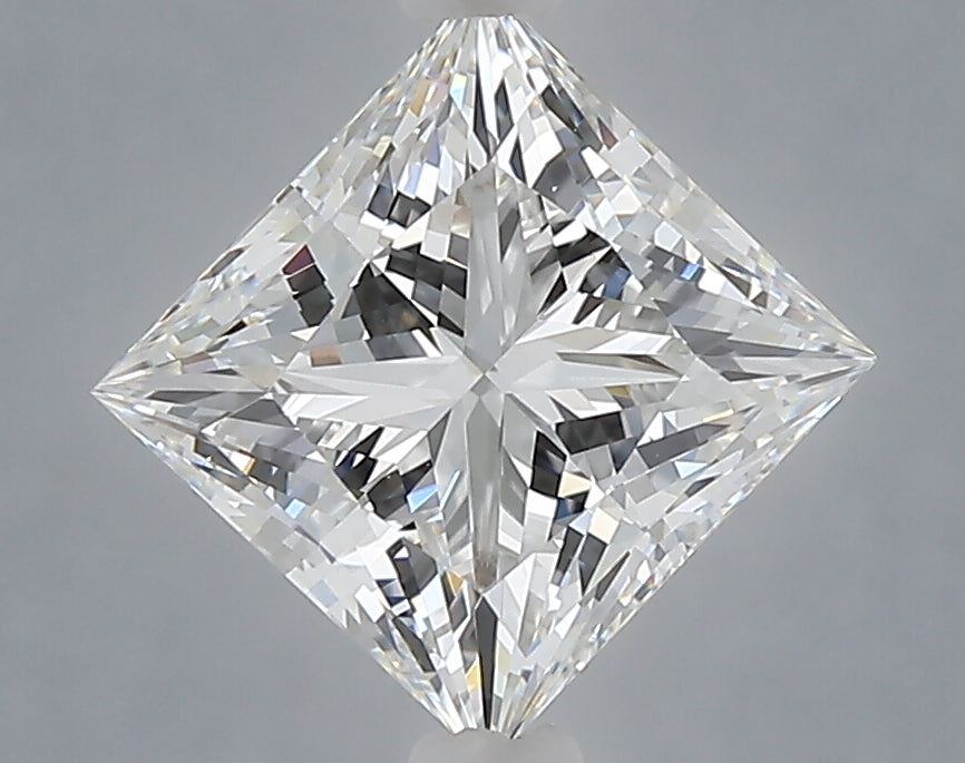 2.32 Carat Princess Shaped, Very Good Cut, E Color, VVS2 Clarity, IGI Certified Lab Grown Diamond