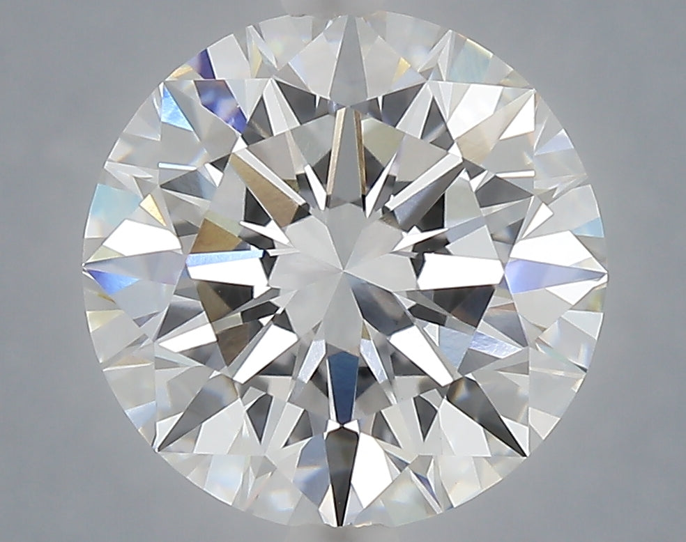 5.02 Carat Round Shaped, Excellent Cut, E Color, VVS2 Clarity, IGI Certified Lab Grown Diamond
