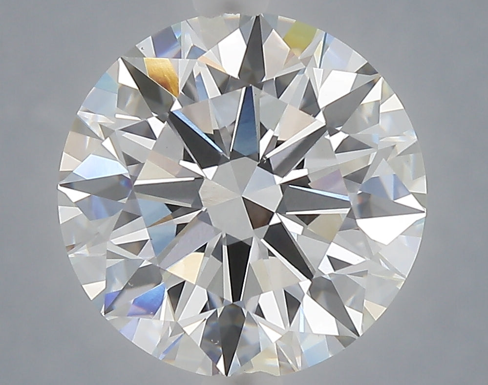 5.00 Carat Round Shaped, Excellent Cut, F Color, VS1 Clarity, IGI Certified Lab Grown Diamond
