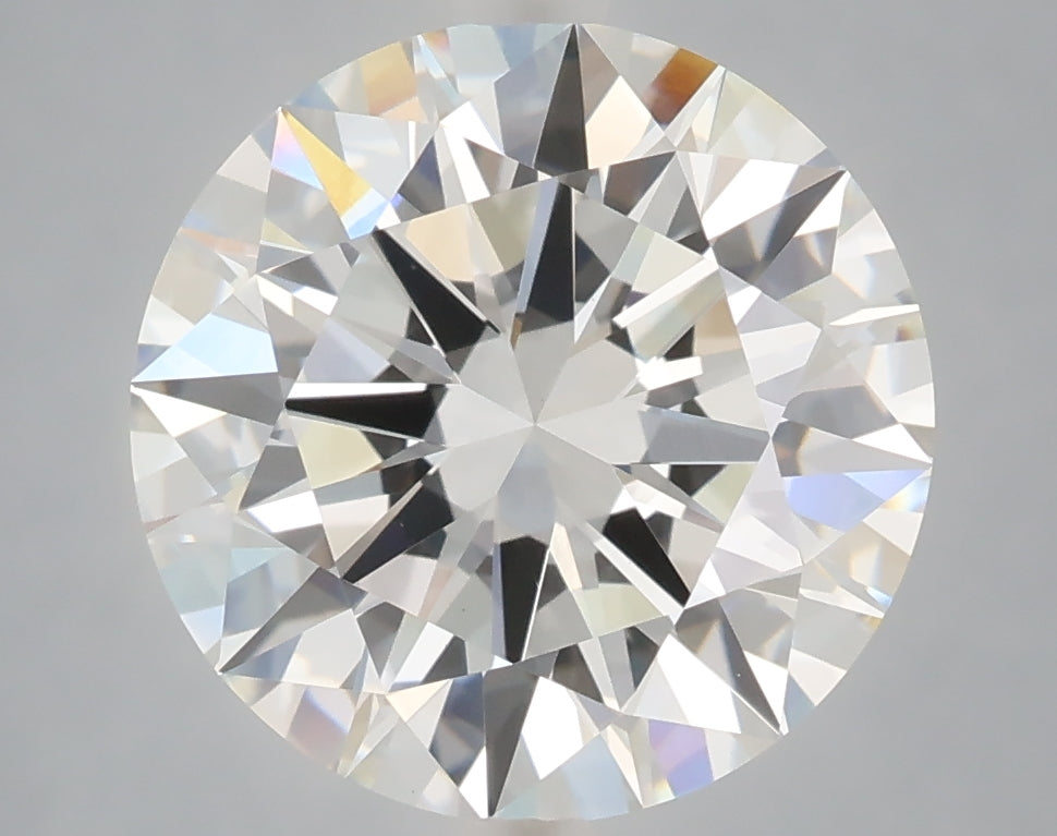 5.07 Carat Round Shaped, Excellent Cut, F Color, VVS2 Clarity, IGI Certified Lab Grown Diamond