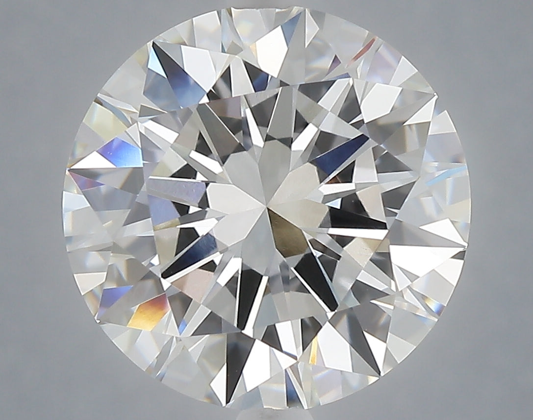 6.59 Carat Round Shaped, Excellent Cut, F Color, VVS2 Clarity, IGI Certified Lab Grown Diamond