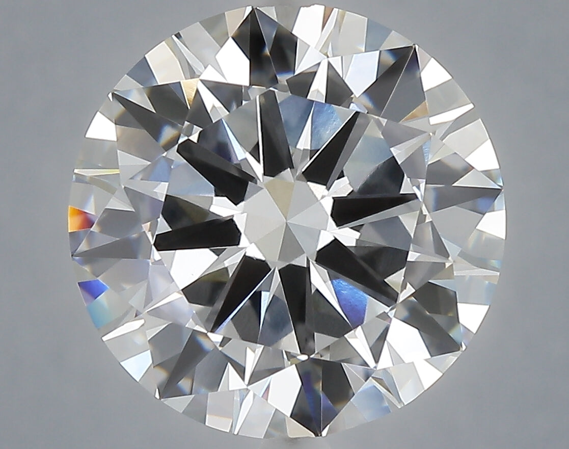 7.04 Carat Round Shaped, Excellent Cut, E Color, VVS2 Clarity, IGI Certified Lab Grown Diamond