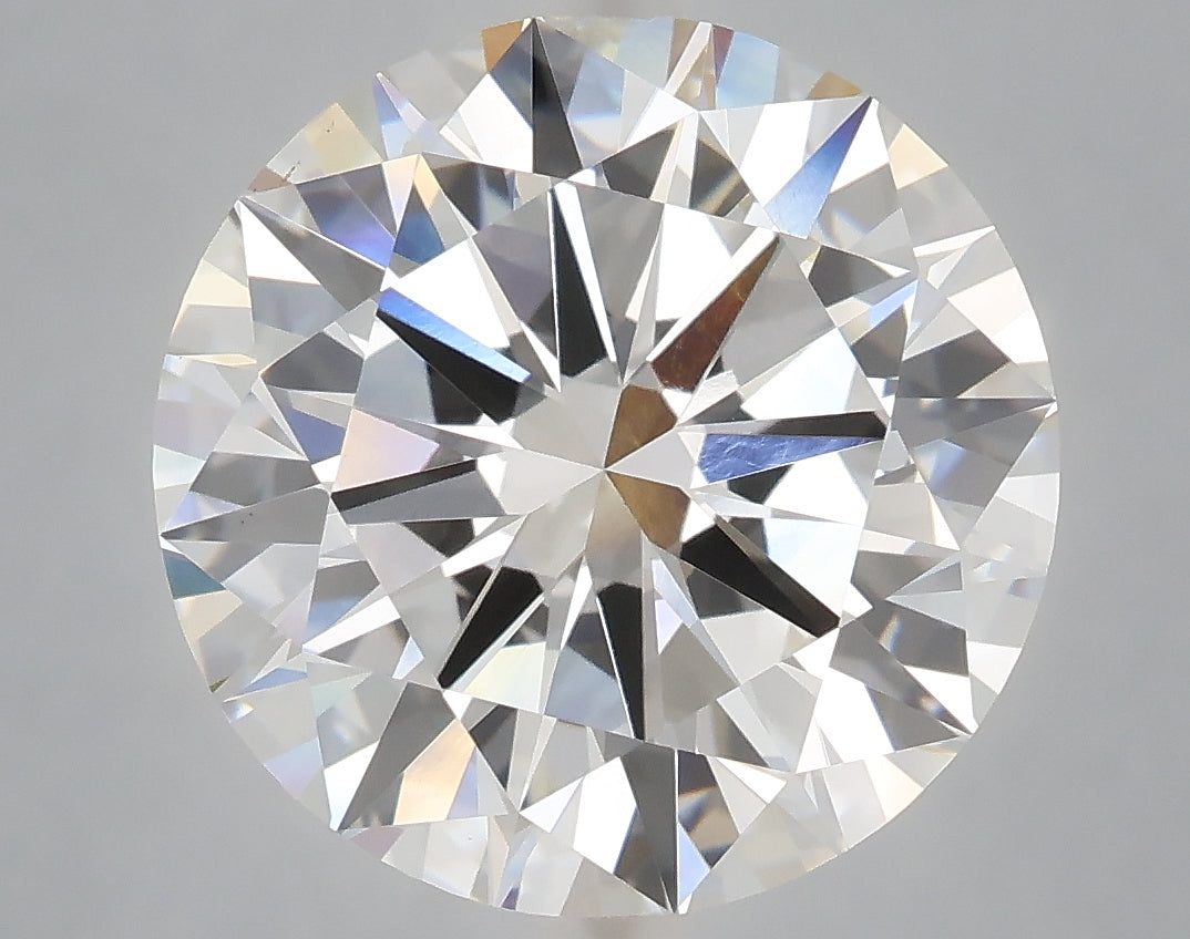 7.02 Carat Round Shaped, Excellent Cut, F Color, VVS2 Clarity, IGI Certified Lab Grown Diamond