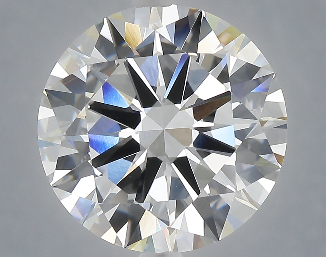 7.06 Carat Round Shaped, Excellent Cut, F Color, VVS2 Clarity, IGI Certified Lab Grown Diamond