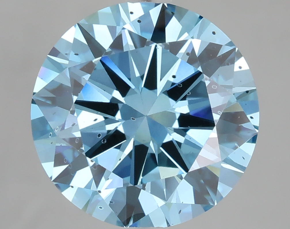 4.00 Carat Round Shaped, Excellent Cut, SI2 Clarity, IGI Certified Lab Grown Diamond