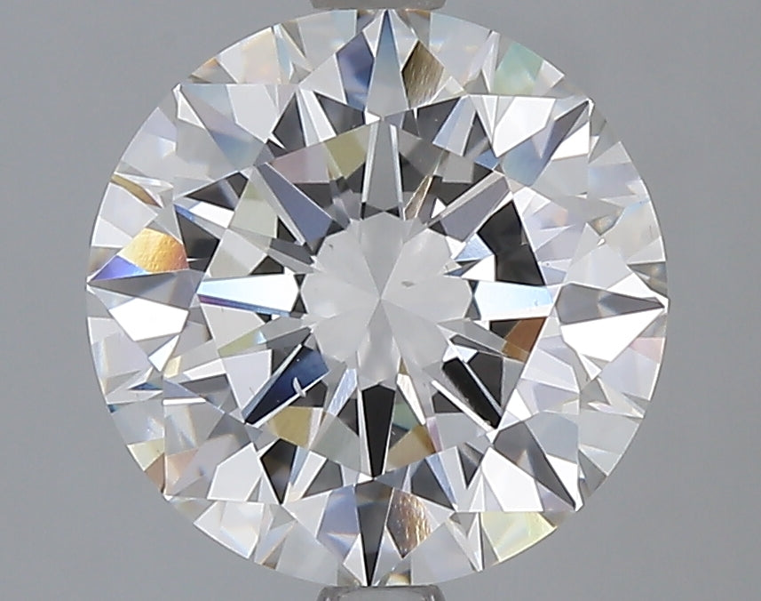 3.03 Carat Round Shaped, Excellent Cut, VS2 Clarity, IGI Certified Lab Grown Diamond