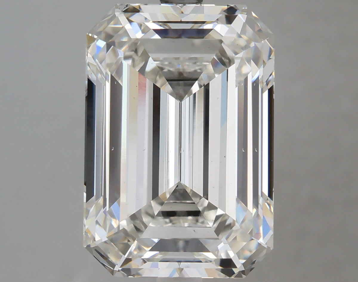 6.00 Carat Emerald Shaped, Ideal Cut, H Color, VS1 Clarity, IGI Certified Lab Grown Diamond