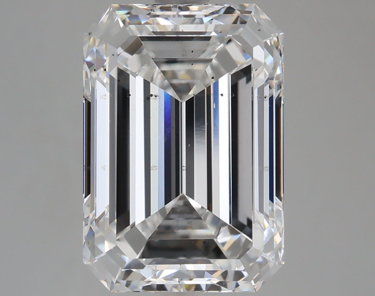 5.01 Carat Emerald Shaped, Ideal Cut, E Color, SI1 Clarity, IGI Certified Lab Grown Diamond