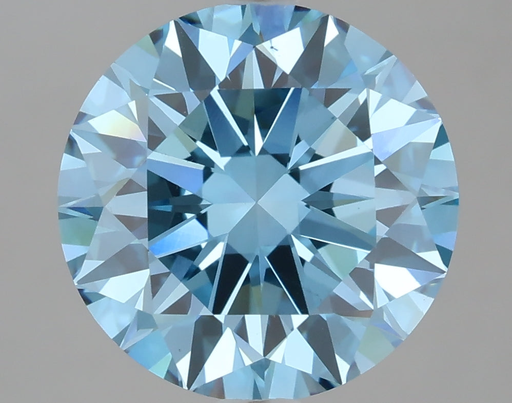 4.04 Carat Round Shaped, Excellent Cut, VS2 Clarity, IGI Certified Lab Grown Diamond
