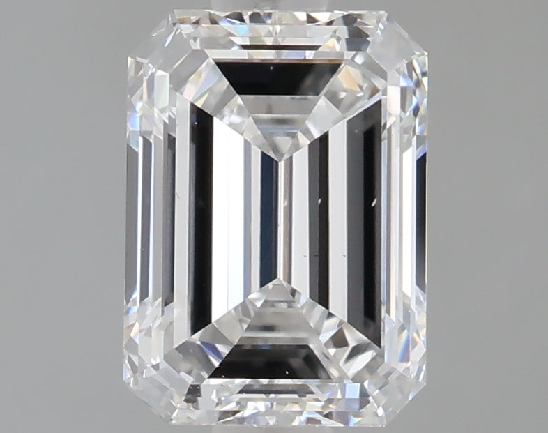 1.56 Carat Emerald Shaped, Excellent Cut, D Color, VS2 Clarity, IGI Certified Lab Grown Diamond