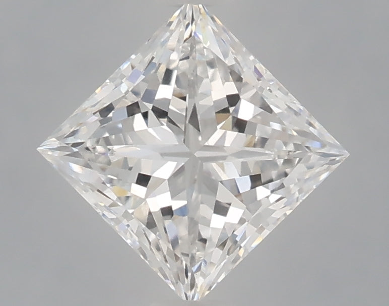 1.09 Carat Princess Shaped, Very Good Cut, D Color, VVS2 Clarity, IGI Certified Lab Grown Diamond
