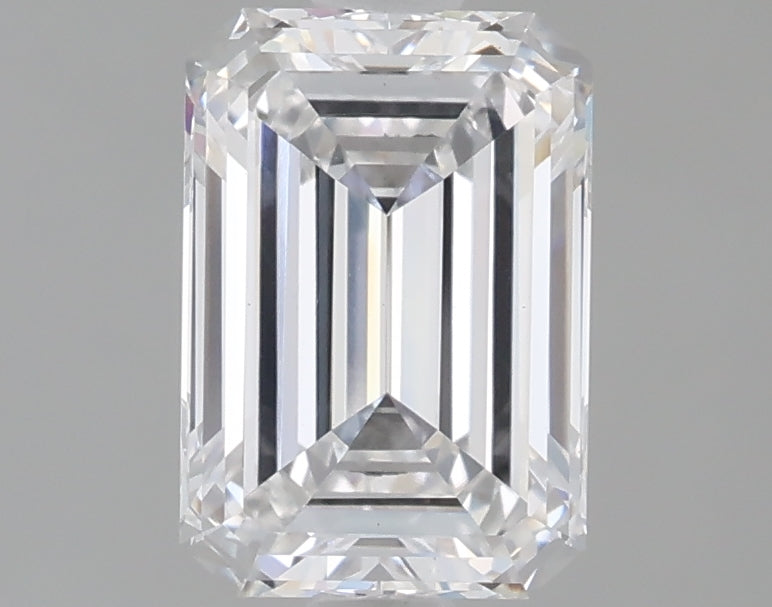 1.60 Carat Emerald Shaped, Excellent Cut, D Color, VS1 Clarity, IGI Certified Lab Grown Diamond