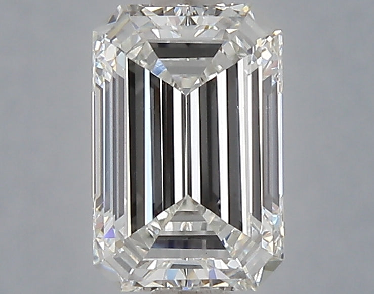 1.60 Carat Emerald Shaped, Ideal Cut, F Color, VS1 Clarity, IGI Certified Lab Grown Diamond
