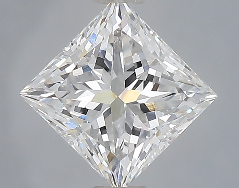 1.10 Carat Princess Shaped, Ideal Cut, D Color, VVS2 Clarity, IGI Certified Lab Grown Diamond