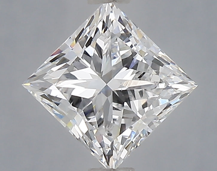 1.35 Carat Princess Shaped, Excellent Cut, D Color, VS1 Clarity, IGI Certified Lab Grown Diamond