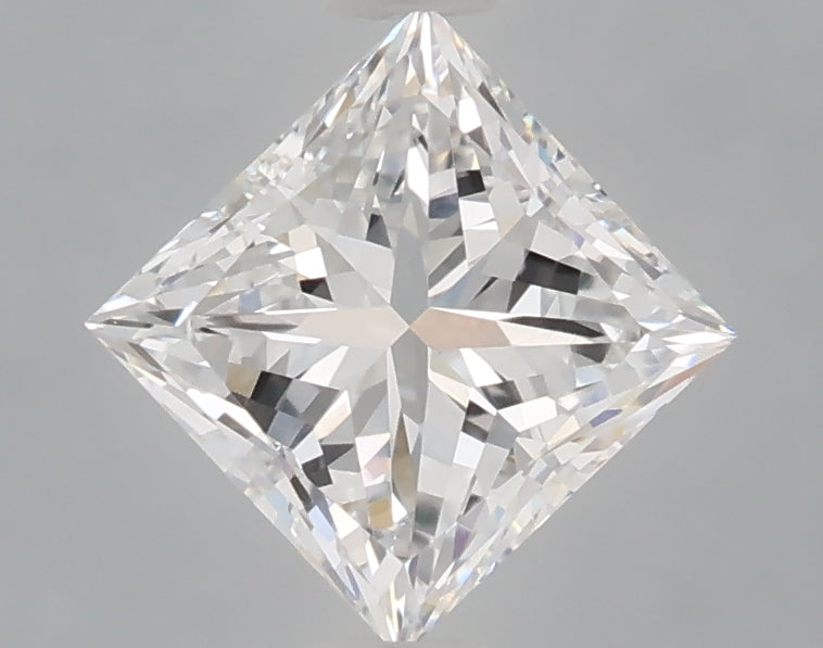 1.06 Carat Princess Shaped, Excellent Cut, D Color, VVS2 Clarity, IGI Certified Lab Grown Diamond