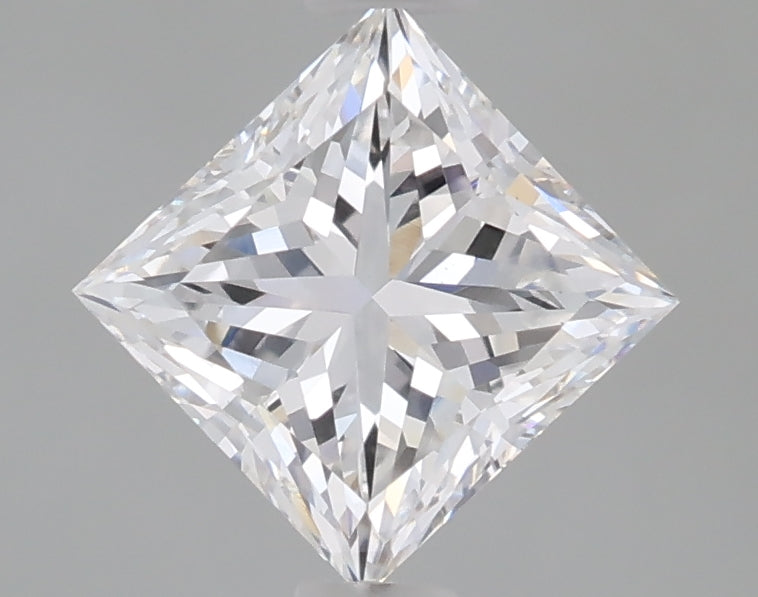 1.10 Carat Princess Shaped, Excellent Cut, D Color, VS1 Clarity, IGI Certified Lab Grown Diamond