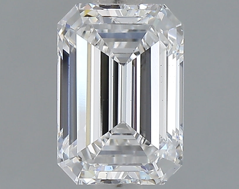 1.53 Carat Emerald Shaped, Ideal Cut, D Color, VS2 Clarity, IGI Certified Lab Grown Diamond