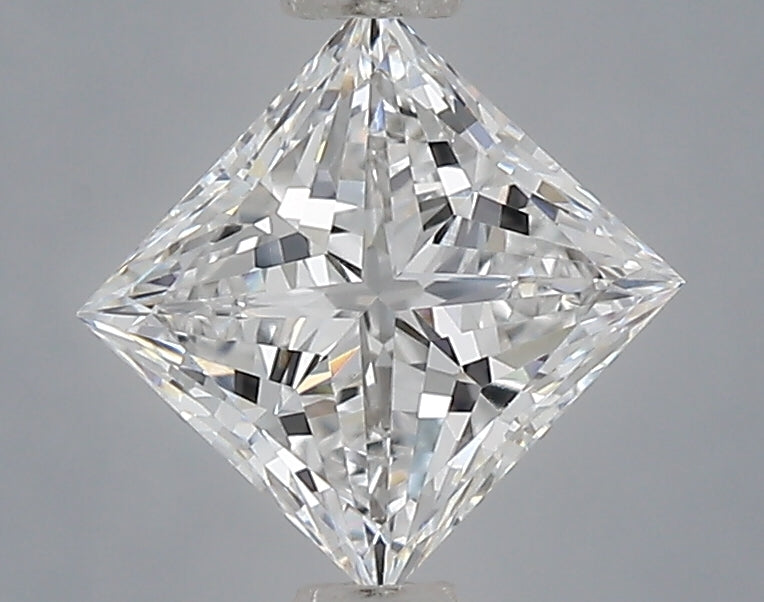 1.09 Carat Princess Shaped, Excellent Cut, D Color, VVS2 Clarity, IGI Certified Lab Grown Diamond