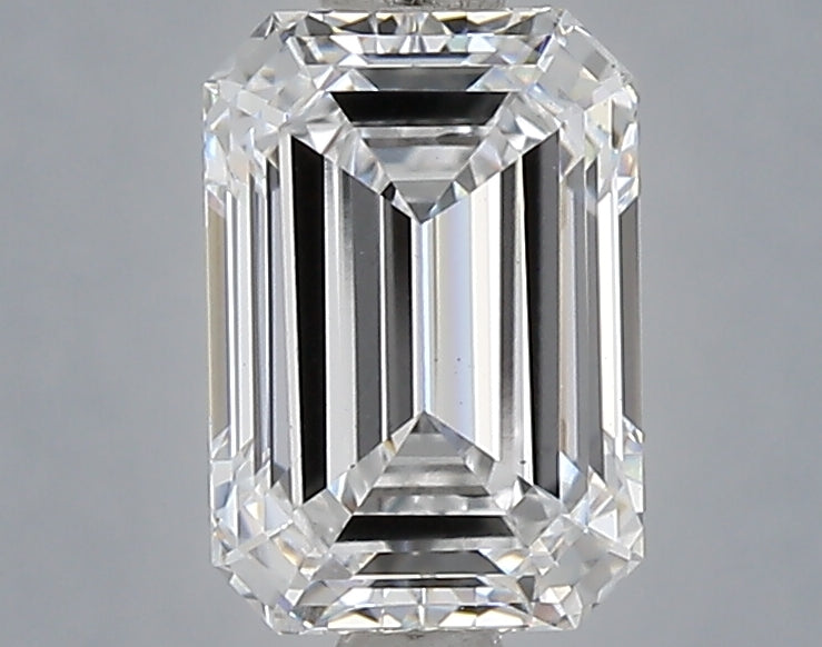 1.56 Carat Emerald Shaped, Ideal Cut, D Color, VS2 Clarity, IGI Certified Lab Grown Diamond