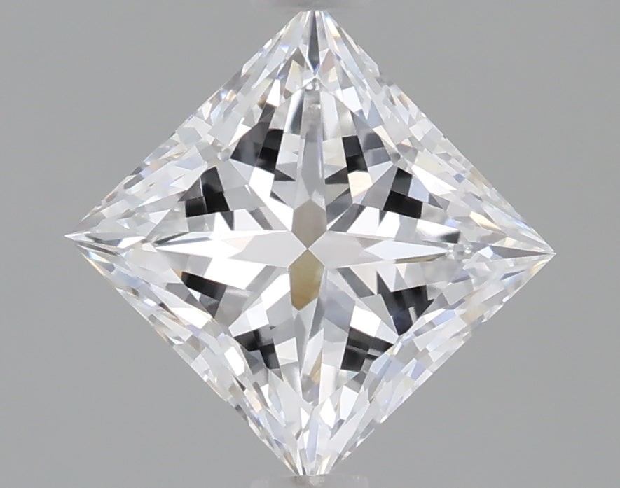 1.60 Carat Princess Shaped, Ideal Cut, D Color, VVS2 Clarity, IGI Certified Lab Grown Diamond