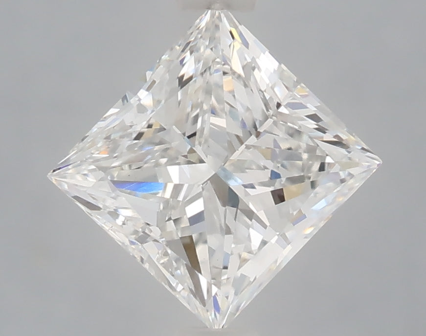 1.44 Carat Princess Shaped, Excellent Cut, E Color, VS1 Clarity, IGI Certified Lab Grown Diamond