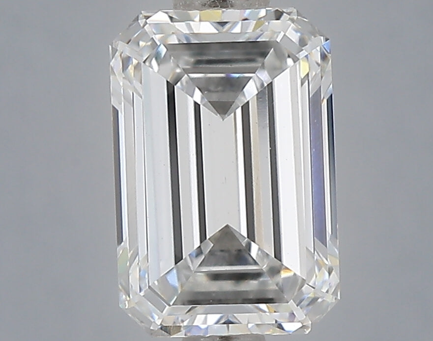 1.56 Carat Emerald Shaped, Excellent Cut, D Color, VS1 Clarity, IGI Certified Lab Grown Diamond