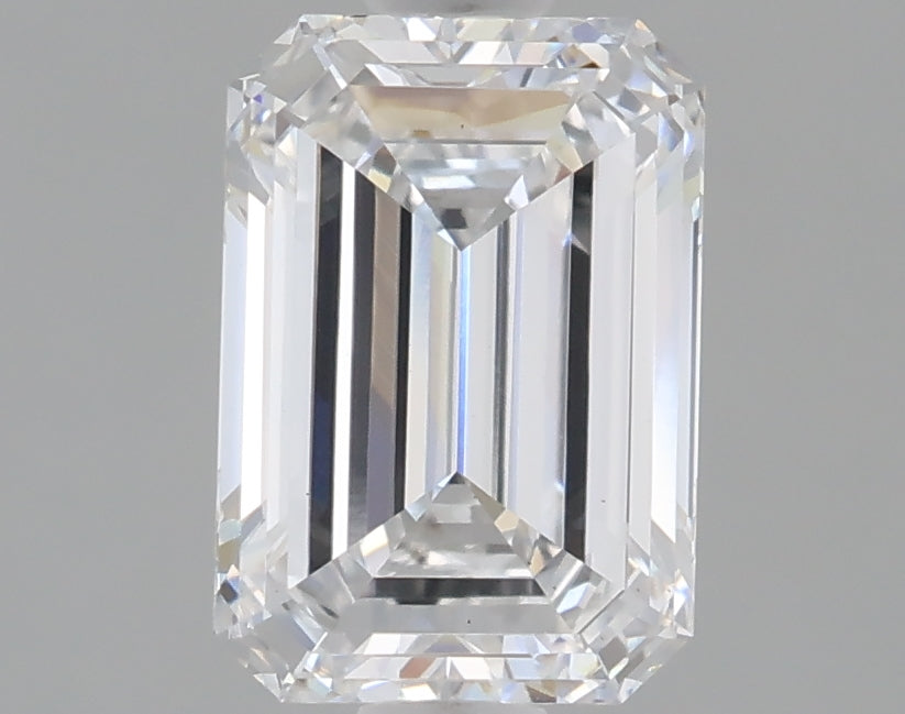 1.59 Carat Emerald Shaped, Very Good Cut, D Color, VS1 Clarity, IGI Certified Lab Grown Diamond