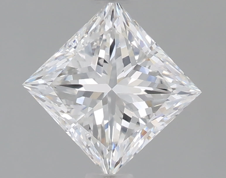 1.10 Carat Princess Shaped, Excellent Cut, D Color, VVS2 Clarity, IGI Certified Lab Grown Diamond