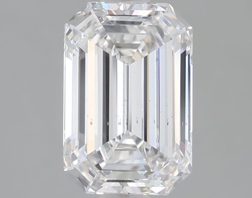 1.59 Carat Emerald Shaped, Ideal Cut, D Color, VS2 Clarity, IGI Certified Lab Grown Diamond