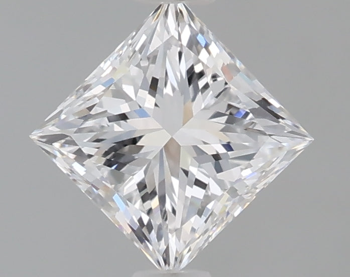 1.09 Carat Princess Shaped, Excellent Cut, D Color, VS1 Clarity, IGI Certified Lab Grown Diamond