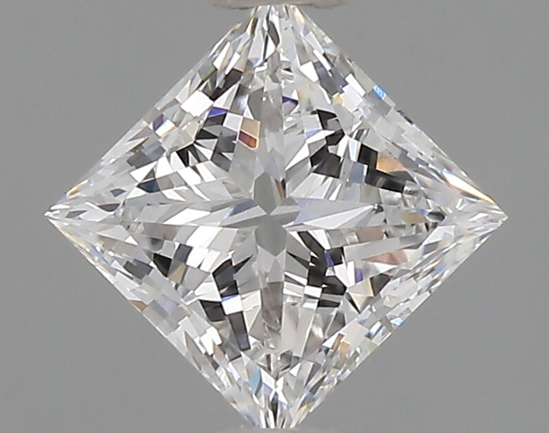 1.10 Carat Princess Shaped, Excellent Cut, D Color, VVS2 Clarity, IGI Certified Lab Grown Diamond
