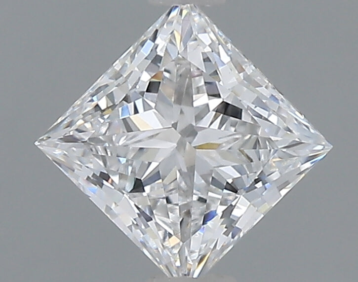 1.09 Carat Princess Shaped, Ideal Cut, D Color, VVS2 Clarity, IGI Certified Lab Grown Diamond