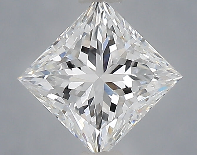 1.10 Carat Princess Shaped, Ideal Cut, D Color, VVS2 Clarity, IGI Certified Lab Grown Diamond