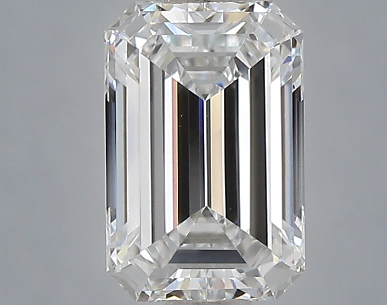 1.10 Carat Emerald Shaped, Ideal Cut, D Color, VS1 Clarity, IGI Certified Lab Grown Diamond