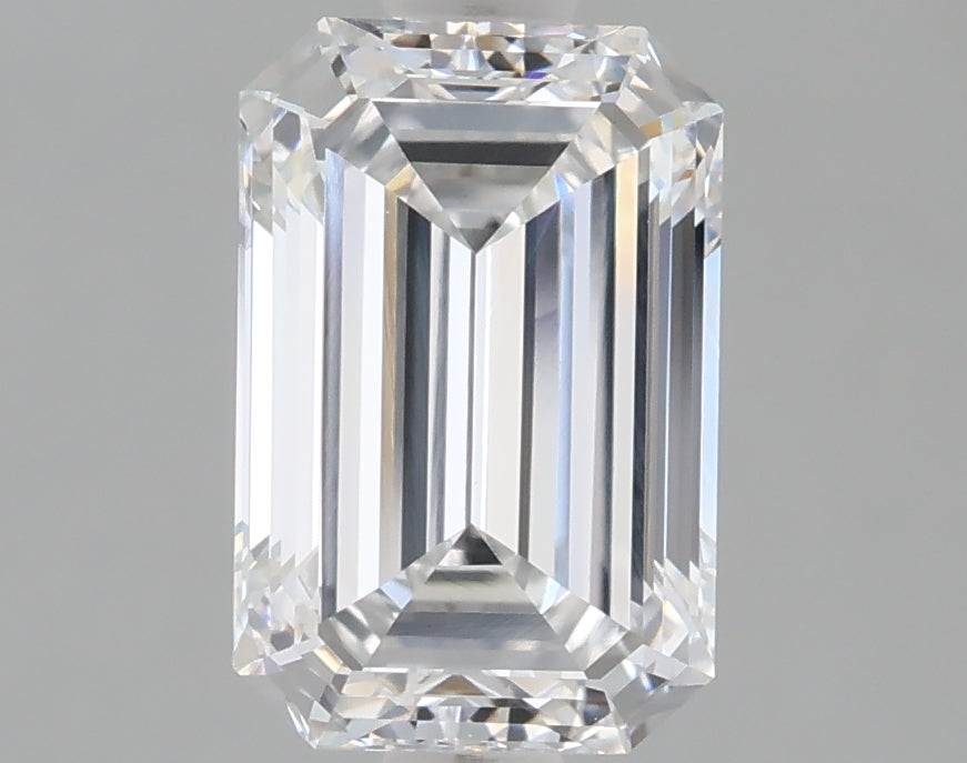 1.60 Carat Emerald Shaped, Ideal Cut, D Color, VS1 Clarity, IGI Certified Lab Grown Diamond