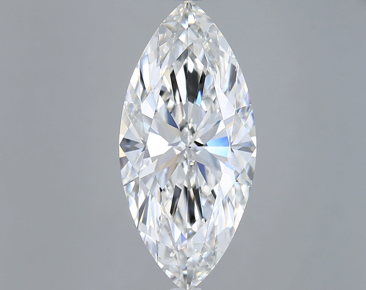 5.01 Carat Marquise Shaped, Ideal Cut, F Color, VS1 Clarity, IGI Certified Lab Grown Diamond