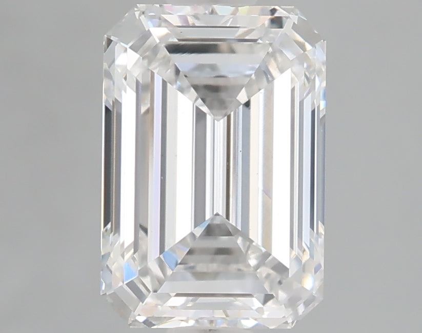 1.57 Carat Emerald Shaped, Ideal Cut, D Color, VS1 Clarity, IGI Certified Lab Grown Diamond