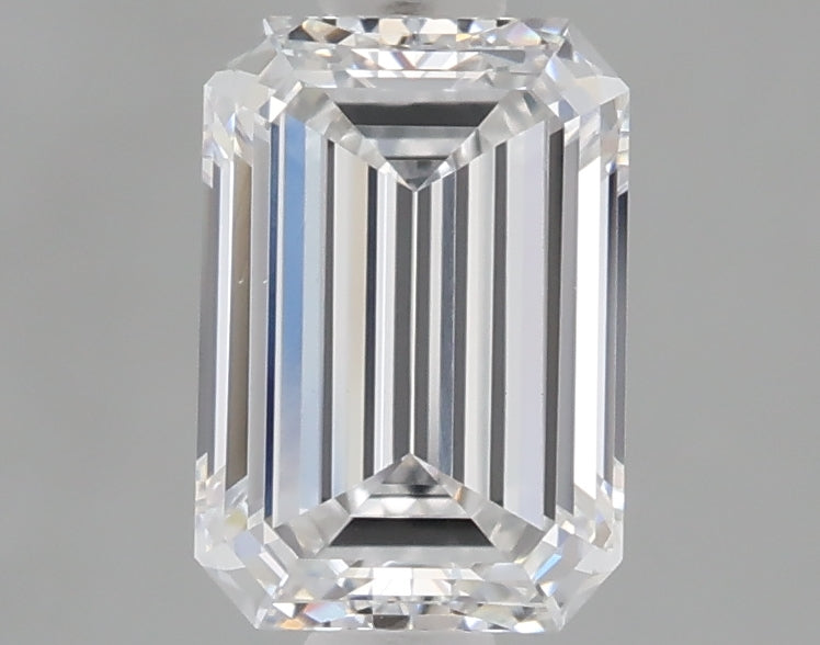 1.10 Carat Emerald Shaped, Ideal Cut, D Color, VS1 Clarity, IGI Certified Lab Grown Diamond