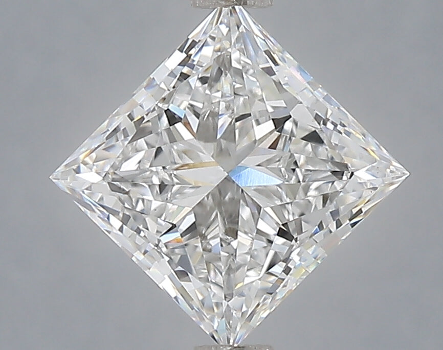 2.10 Carat Princess Shaped, Very Good Cut, D Color, VS1 Clarity, IGI Certified Lab Grown Diamond