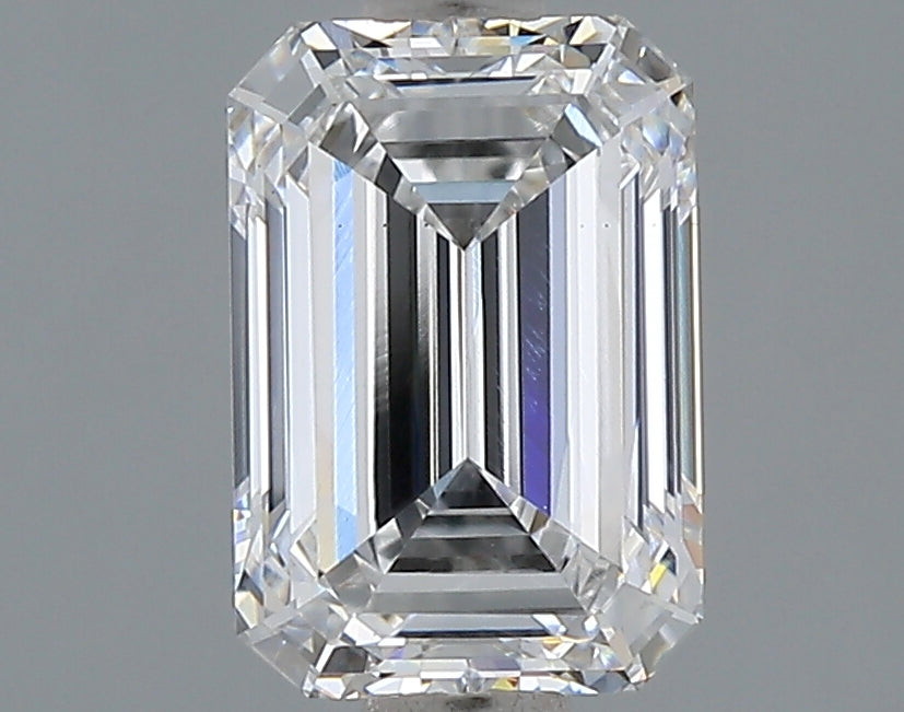 1.59 Carat Emerald Shaped, Ideal Cut, D Color, VS1 Clarity, IGI Certified Lab Grown Diamond